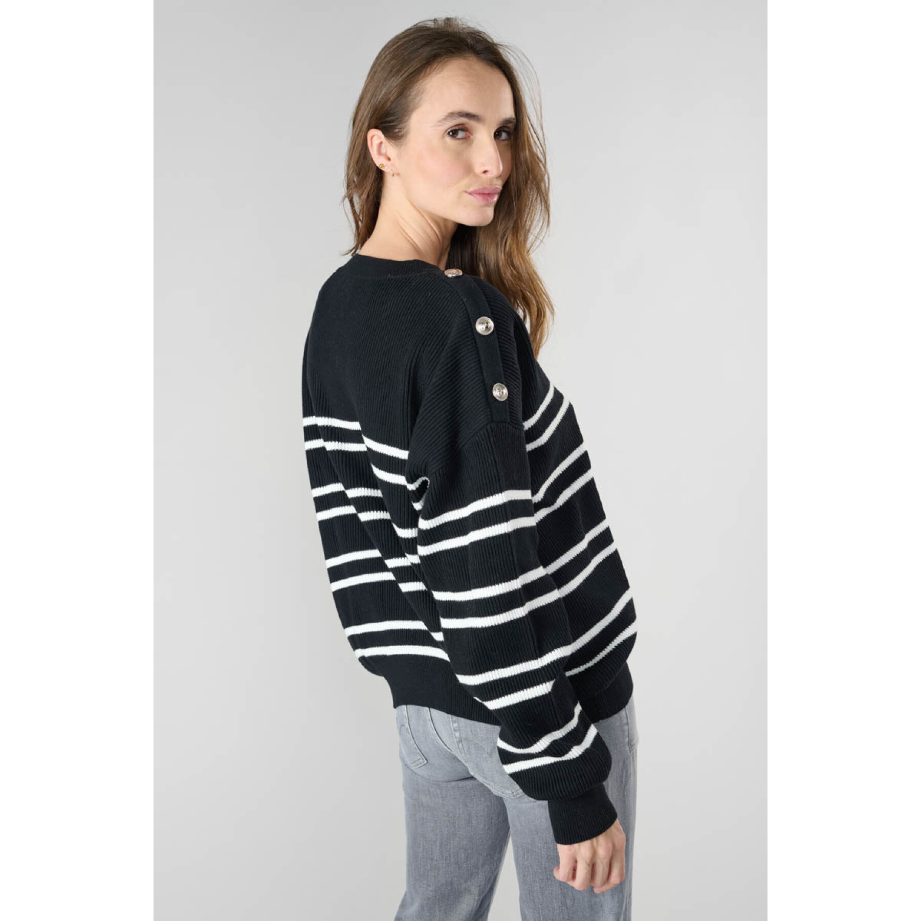 Maglione a righe da donna Le Temps des cerises Apocy