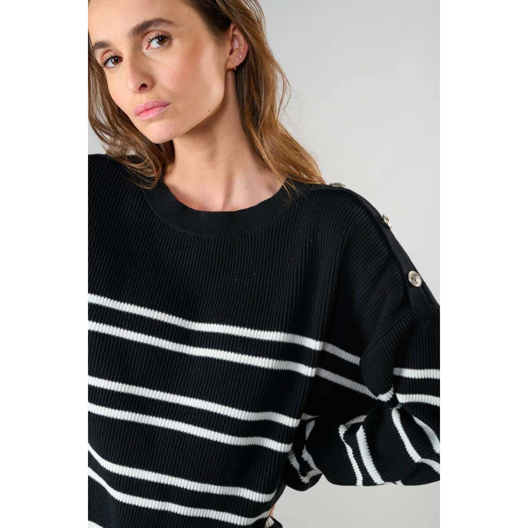 Maglione a righe da donna Le Temps des cerises Apocy