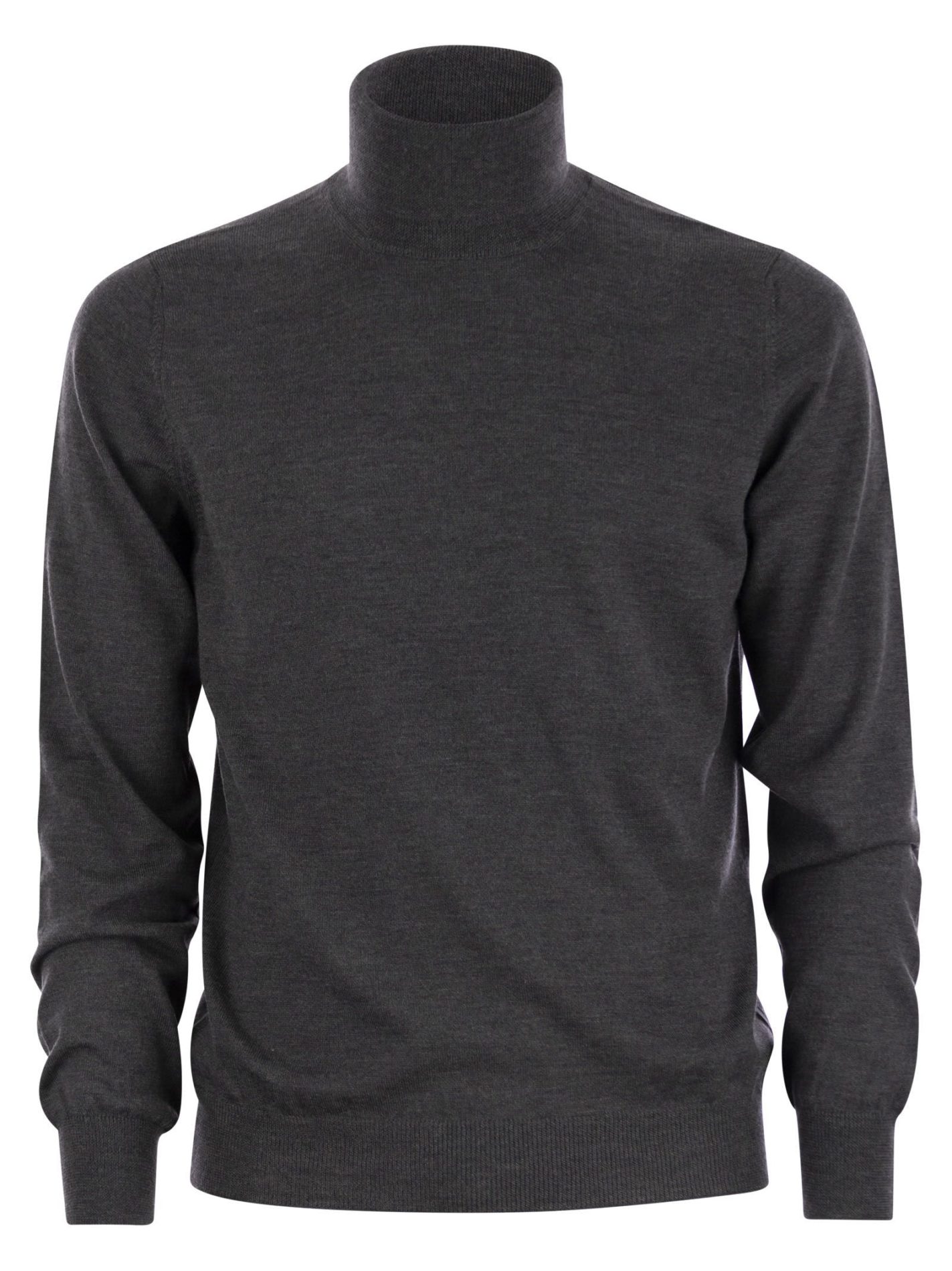 Maglione collo alto in lana vergine