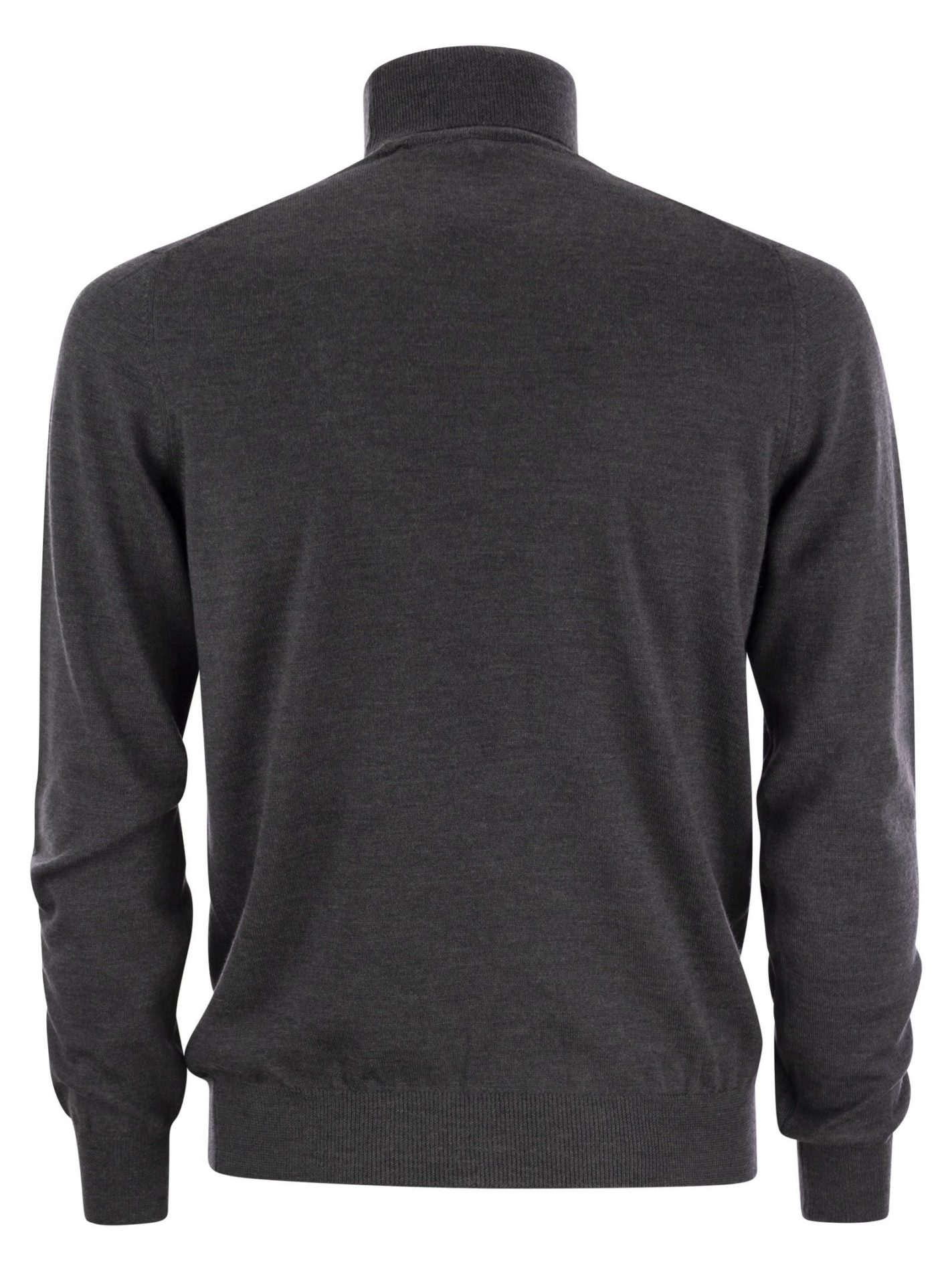 Maglione collo alto in lana vergine