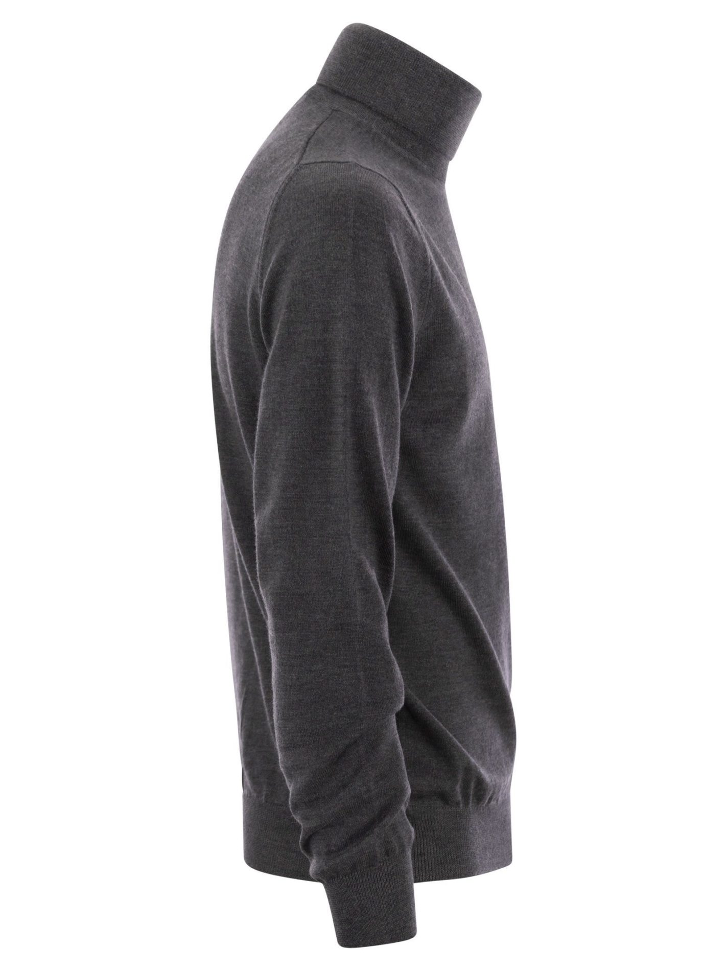 Maglione collo alto in lana vergine