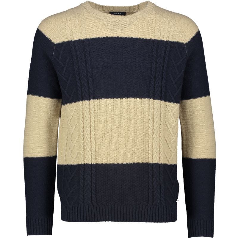 Maglione con motivo color block