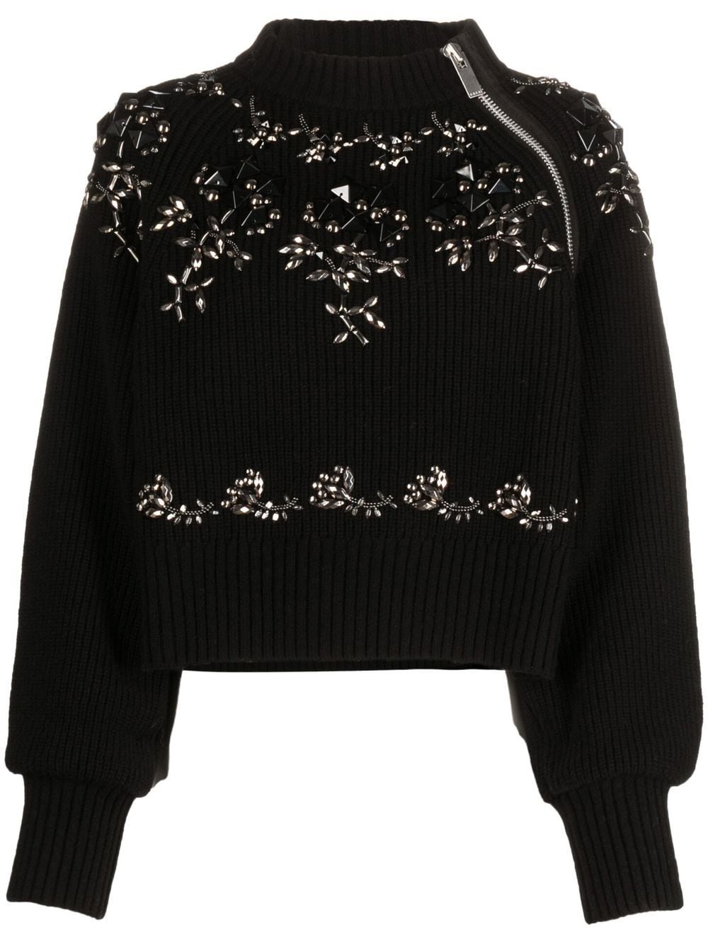 maglione con ricamo