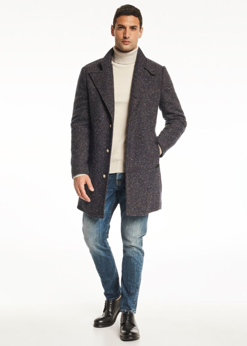 Maglione dolcevita a costine