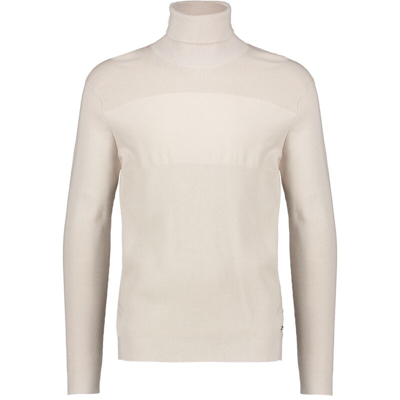 Maglione dolcevita a costine