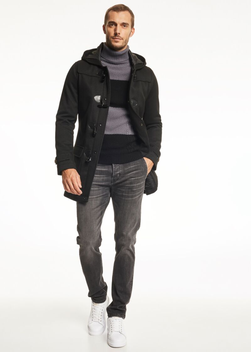 Maglione dolcevita con maniche raglan