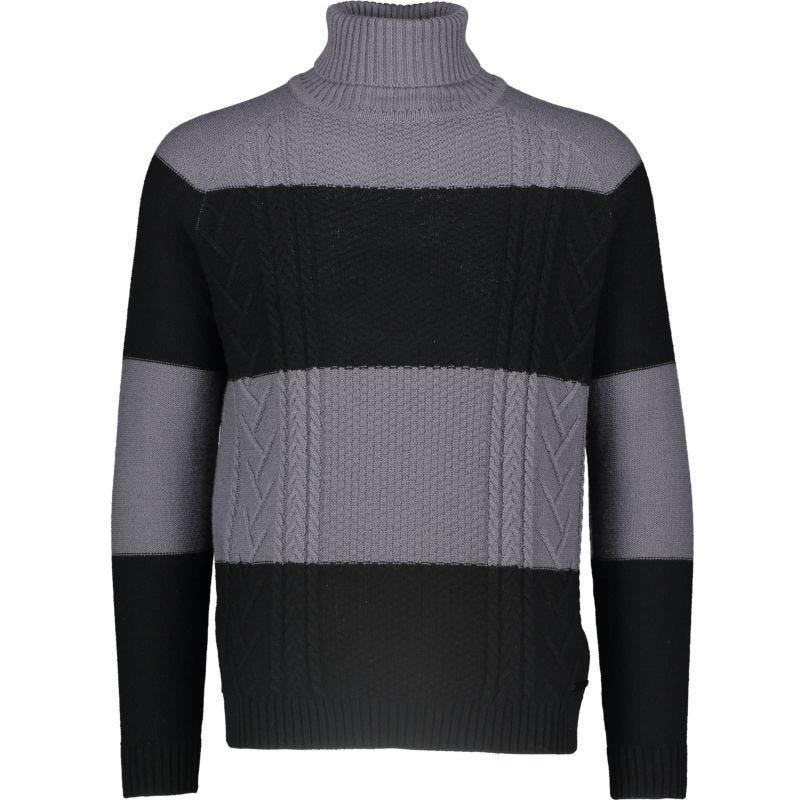 Maglione dolcevita con maniche raglan