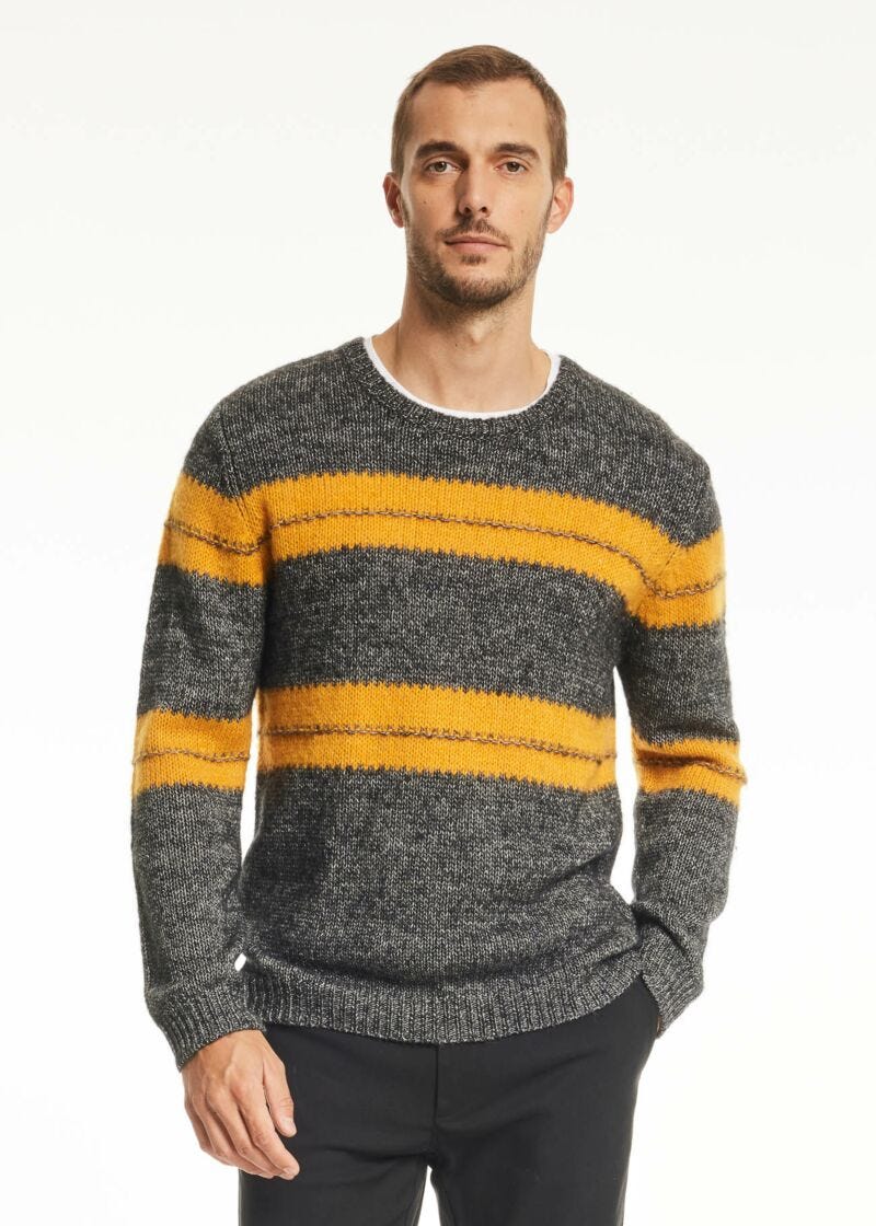 Maglione in lana e cotone