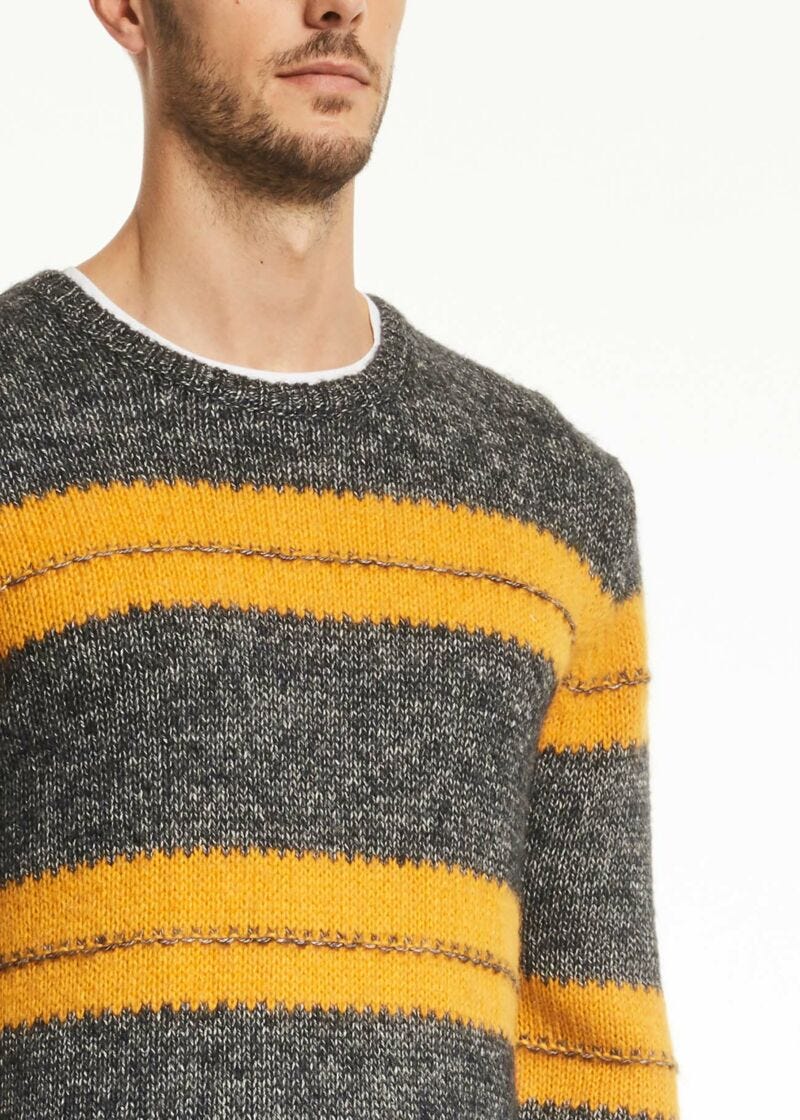 Maglione in lana e cotone