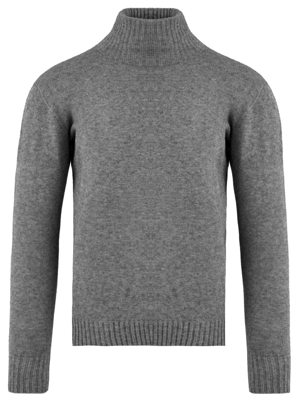 Maglione Uomo grigio a collo alto