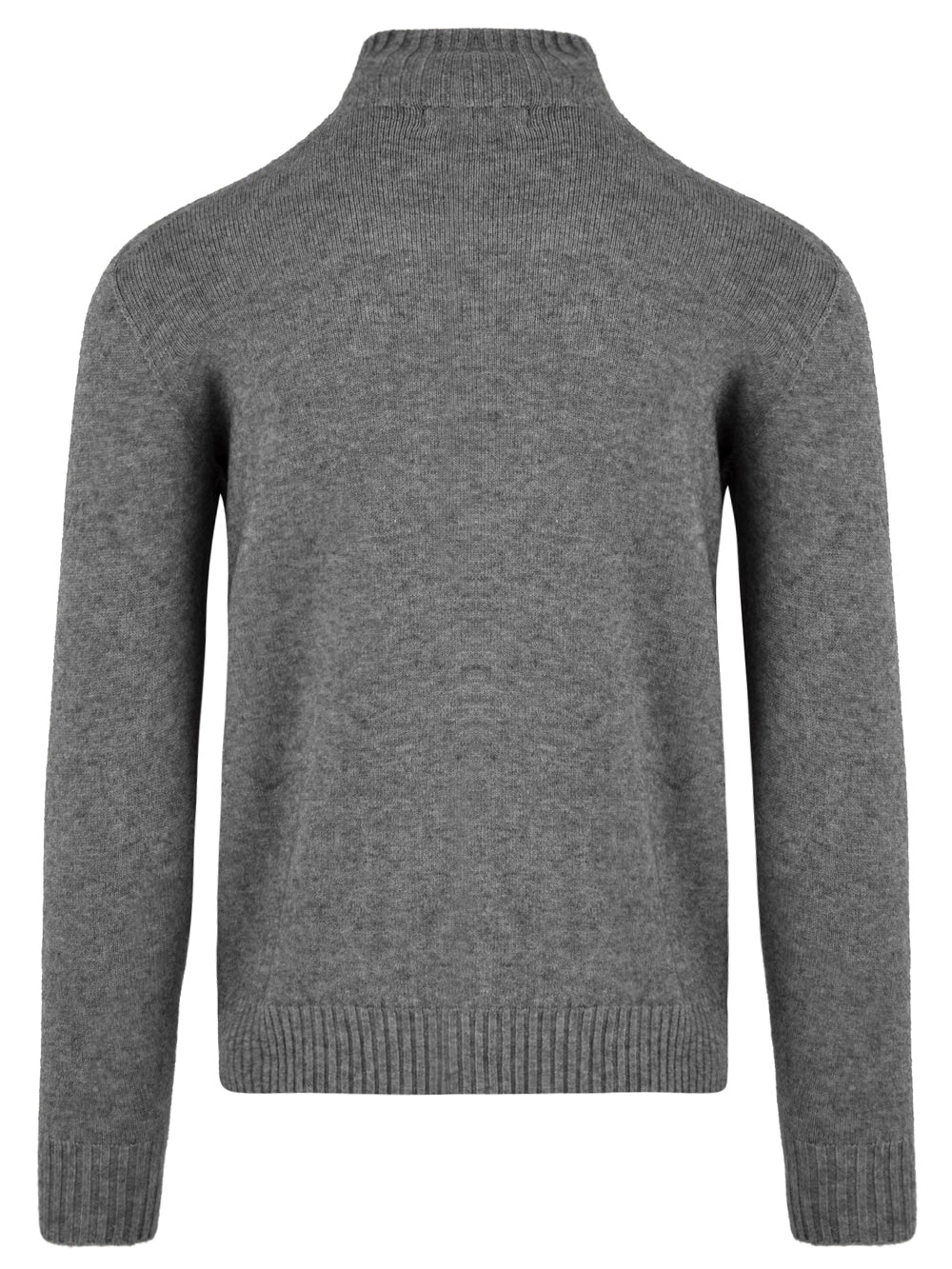 Maglione Uomo grigio a collo alto