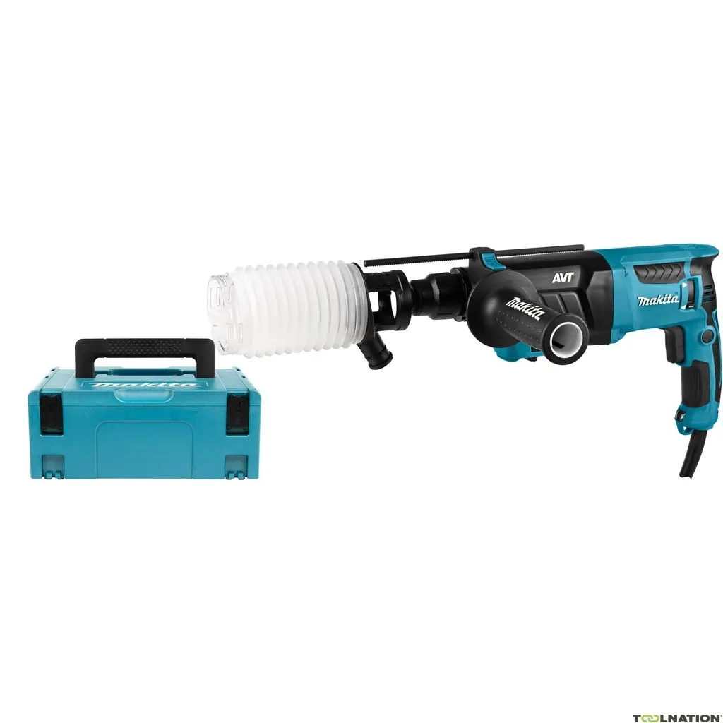 Makita HR2631FTJ Martello combinato 800w 2,4J con kit di estrazione in Mbox