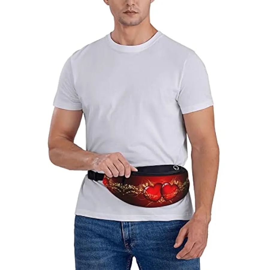 Marsupio a tracolla Love Valentine’s Day Marsupio per uomo donna. Marsupio per viaggi,passeggiate,corsa,escursionismo,pesca. 193