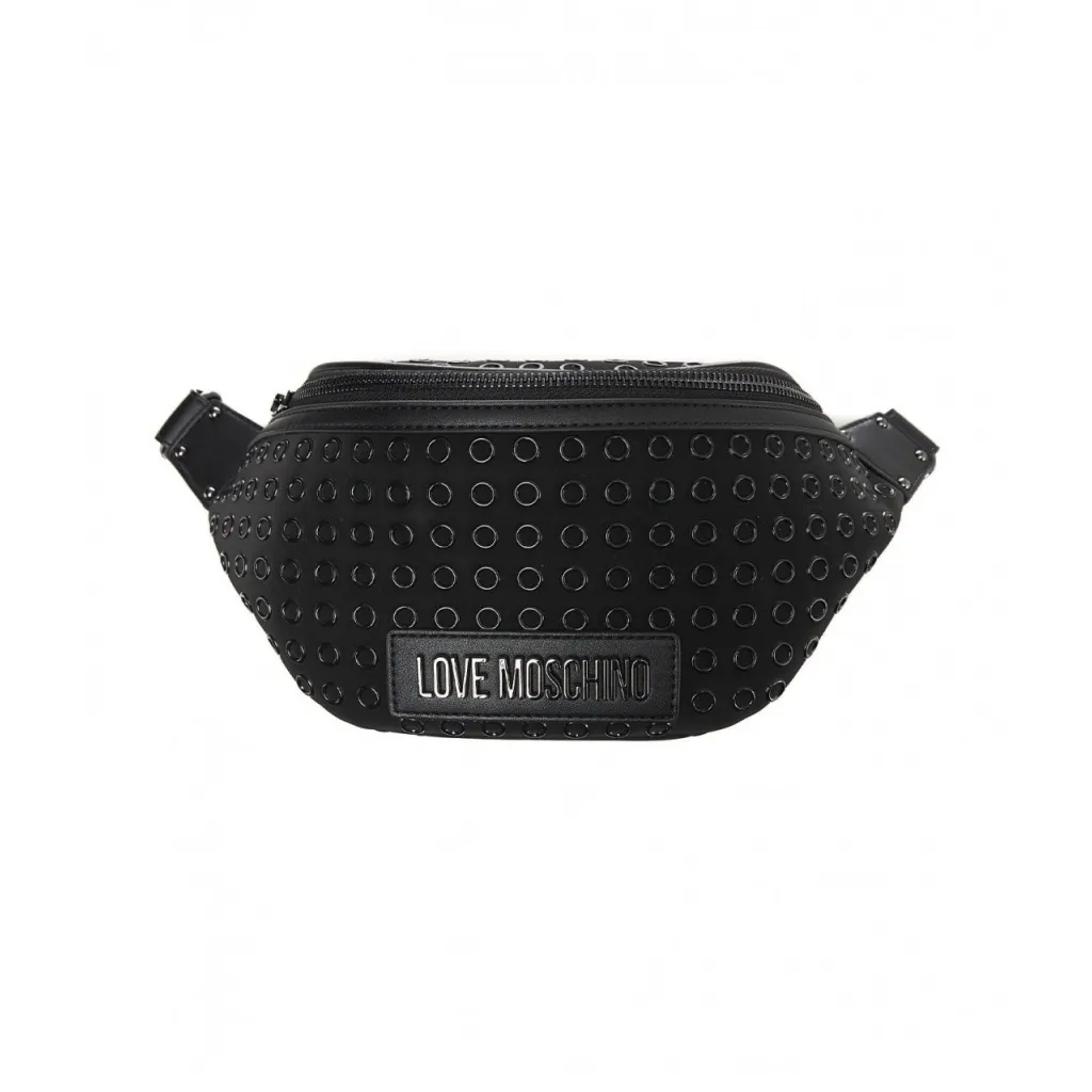 Marsupio con rivetti nero
