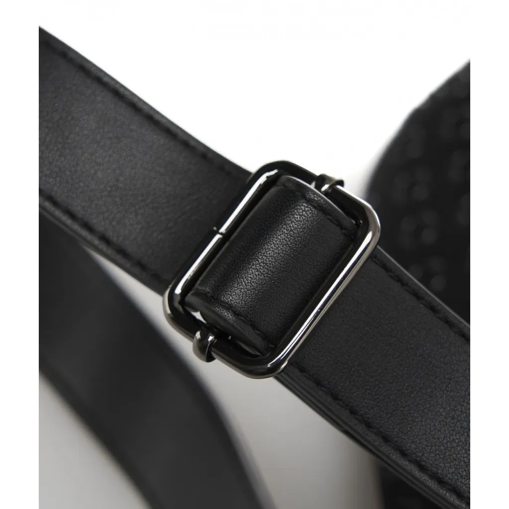 Marsupio con rivetti nero