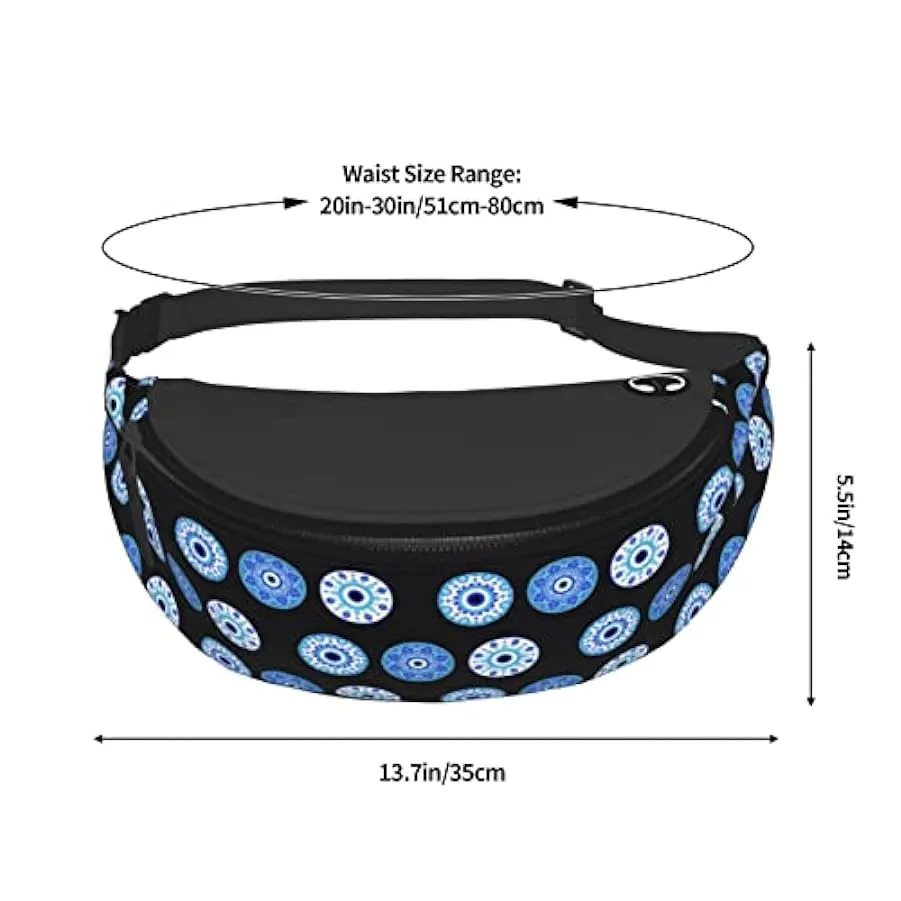 Marsupio da trekking Evil Eye Marsupio a tracolla blu nero Marsupio leggero 196348650