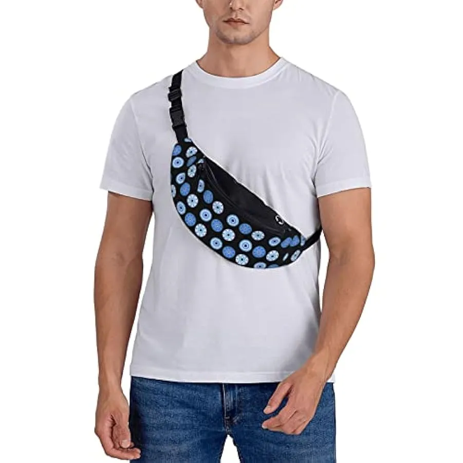 Marsupio da trekking Evil Eye Marsupio a tracolla blu nero Marsupio leggero 196348650