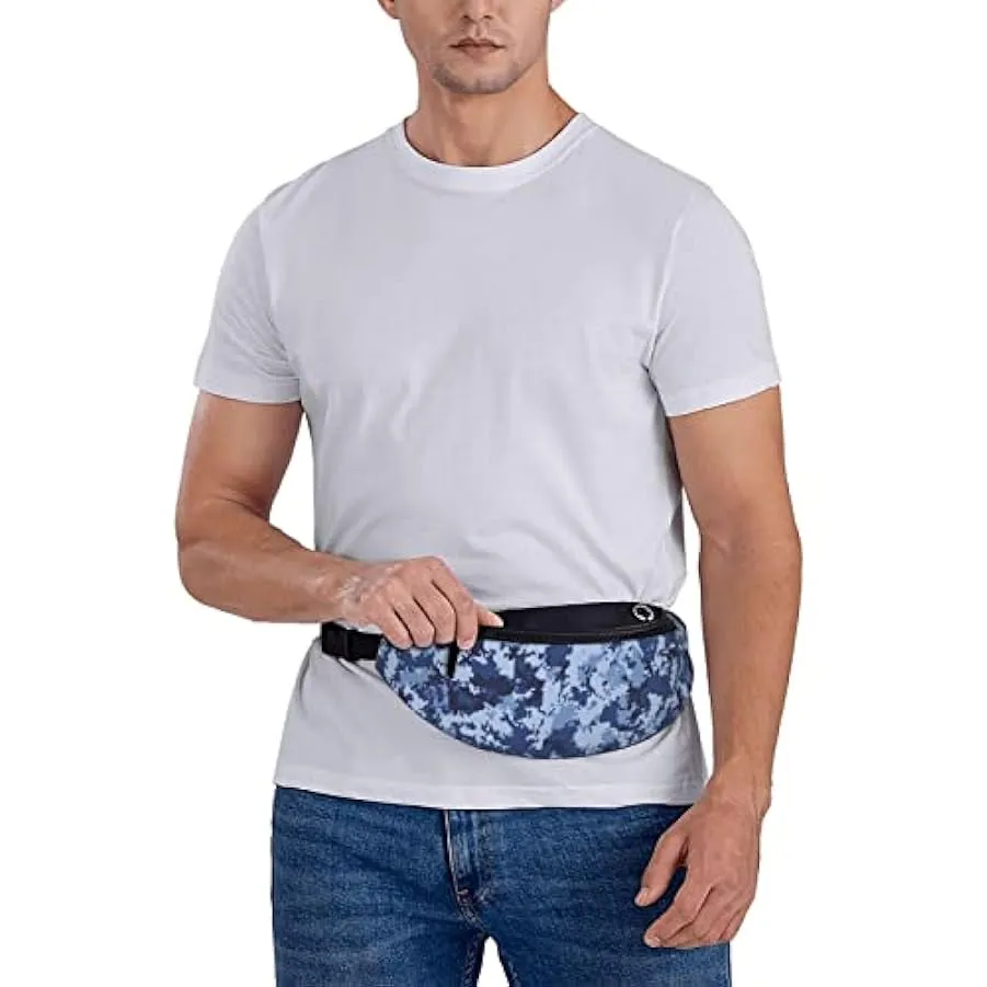 Marsupio mimetico blu navy Marsupio a tracolla per uomo donna. Marsupio per viaggi,passeggiate,corsa,escursionismo,pesca. 174821