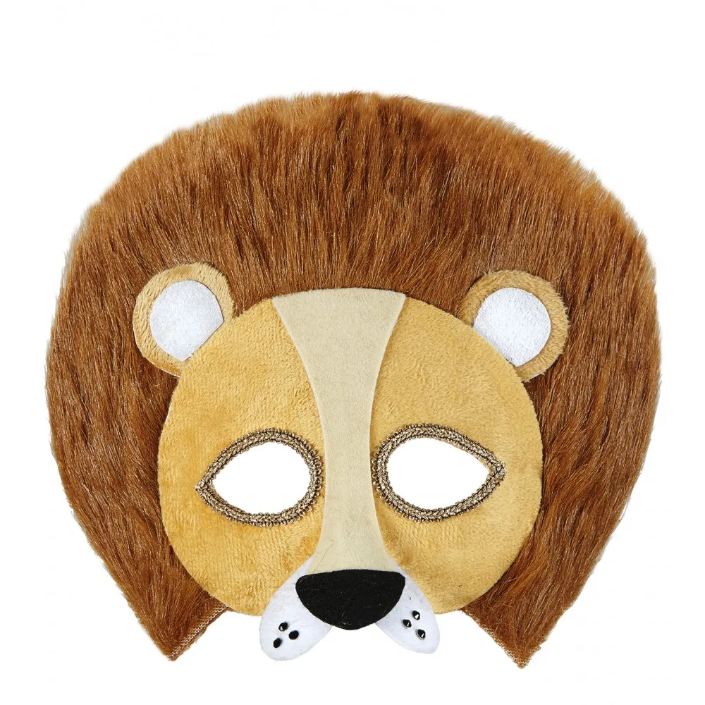 Maschera domino Leone in peluche