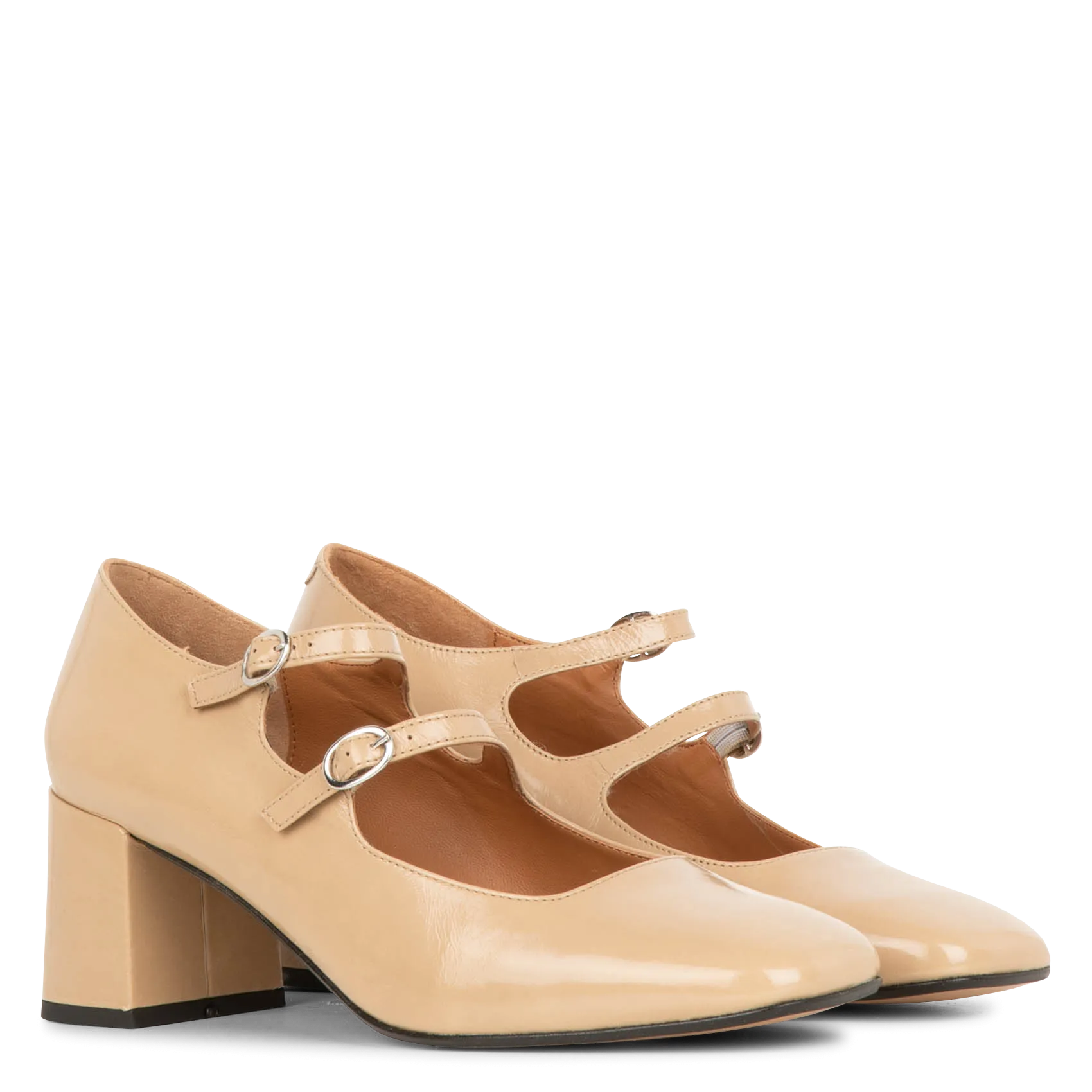  MELLOW YELLOW   IRVING - Ballerine con cinturino in pelle | Beige