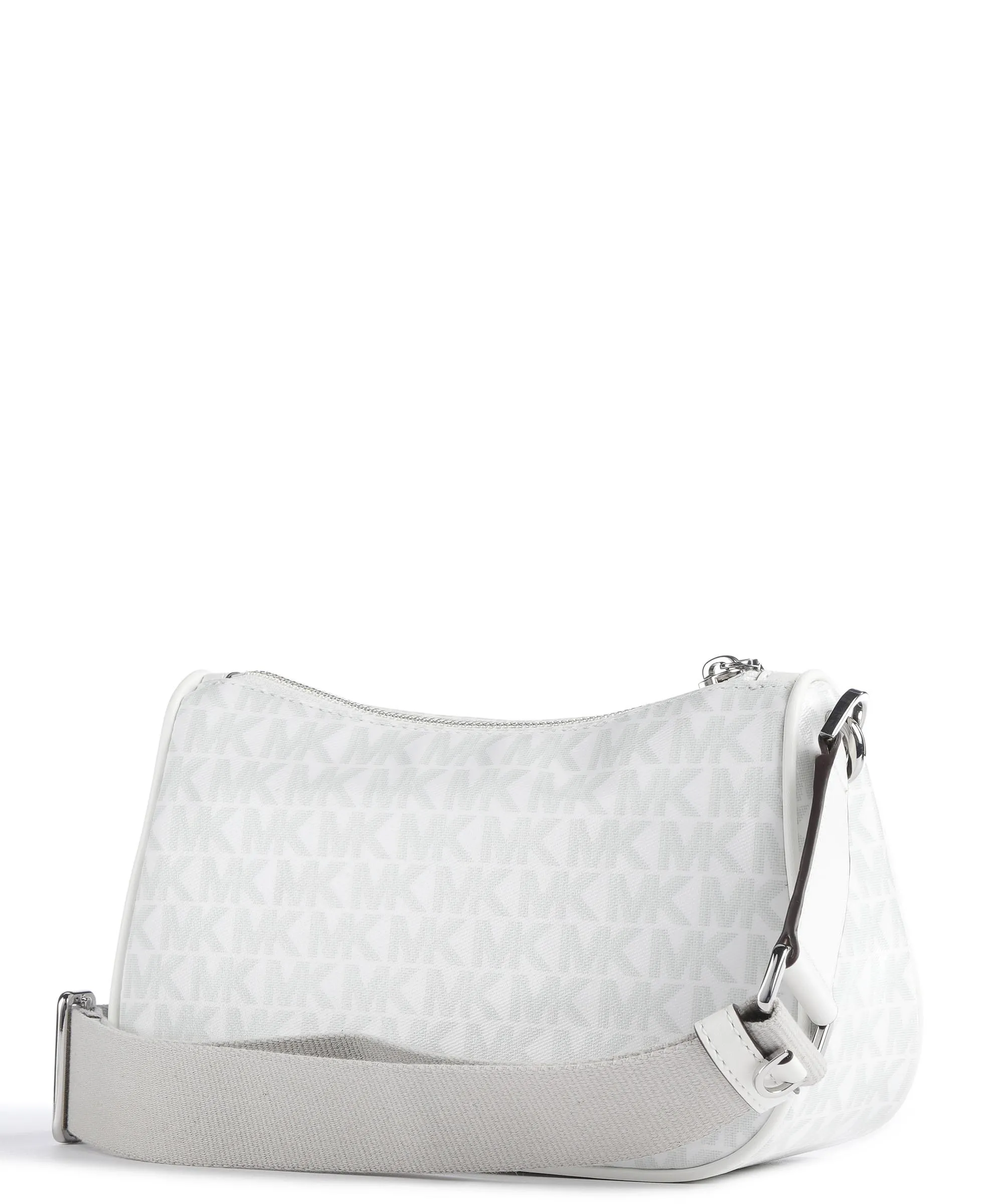  Michael Kors Jet Set Borsa a tracolla plastica, cotone bianco  