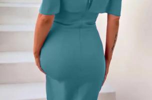 Mini abito elegante Montaria, Menta