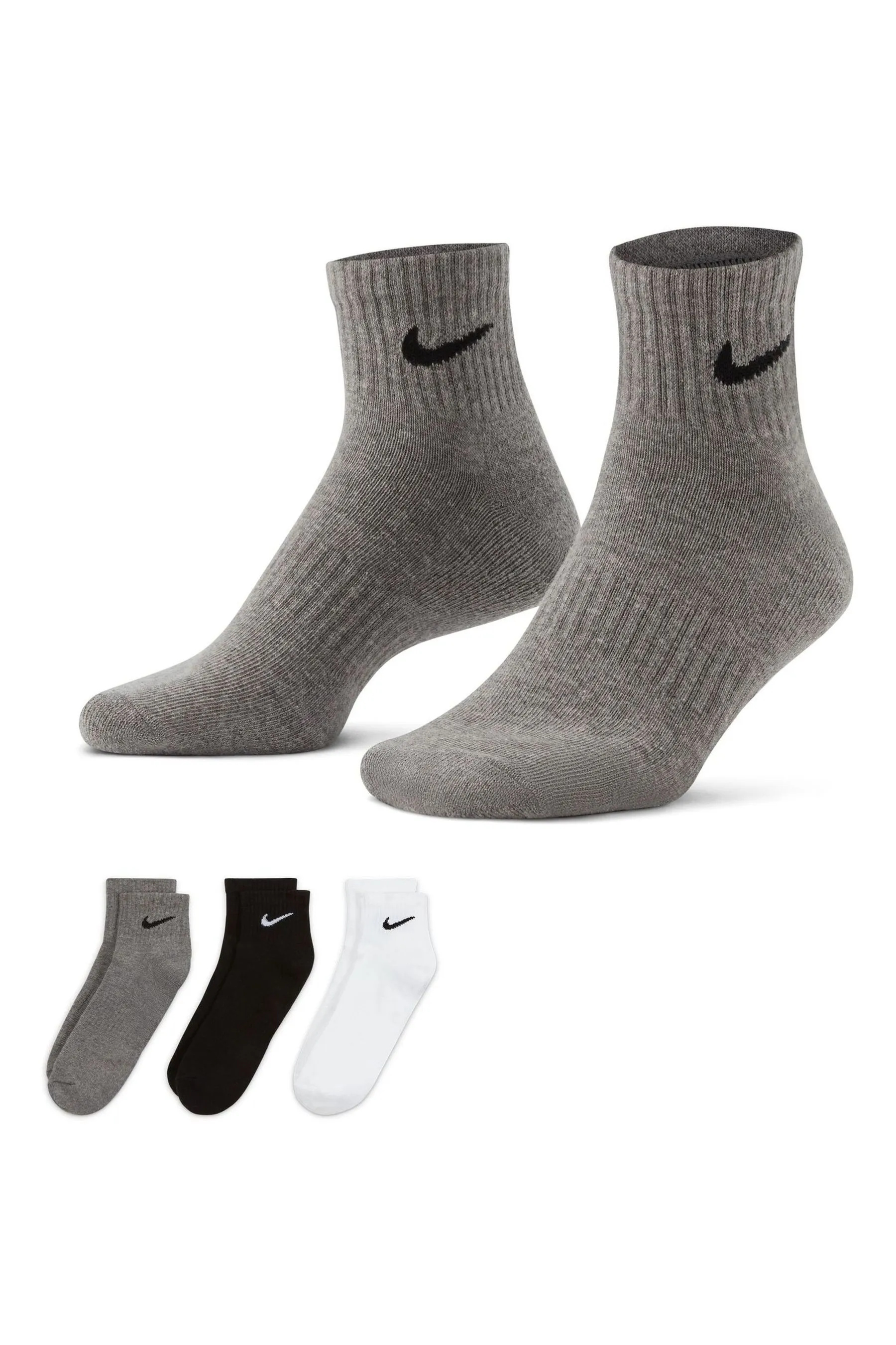 Nike Everyday Cushioned Ankle Socks 3 Pack    