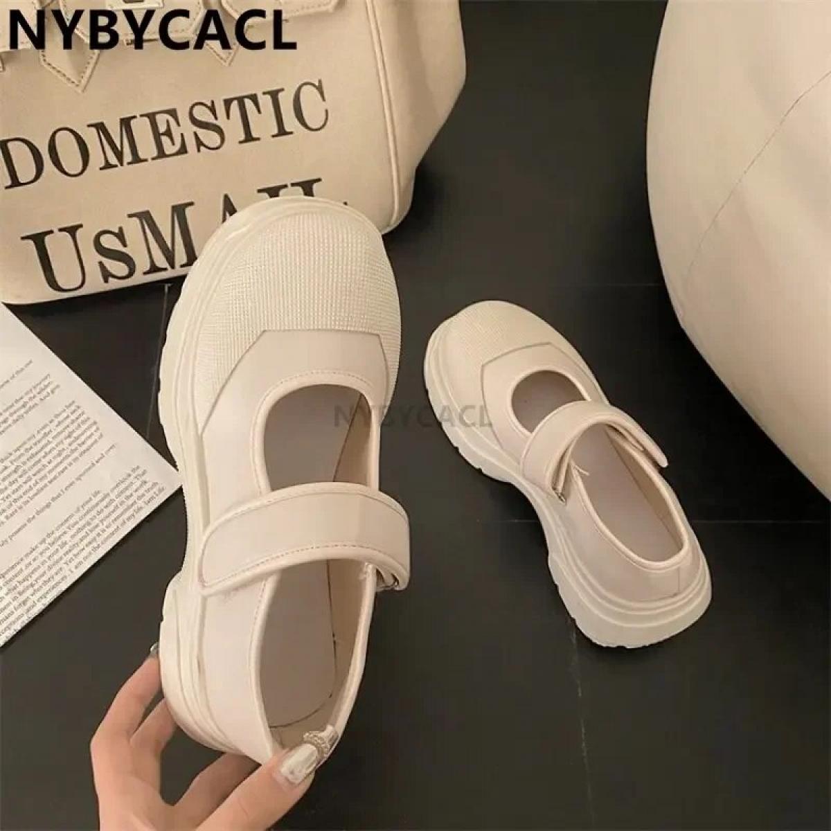 Nuove espadrillas da donna in stile francese con gancio e piattaforma casual, scarpe vintage per ragazze nere quotidiane