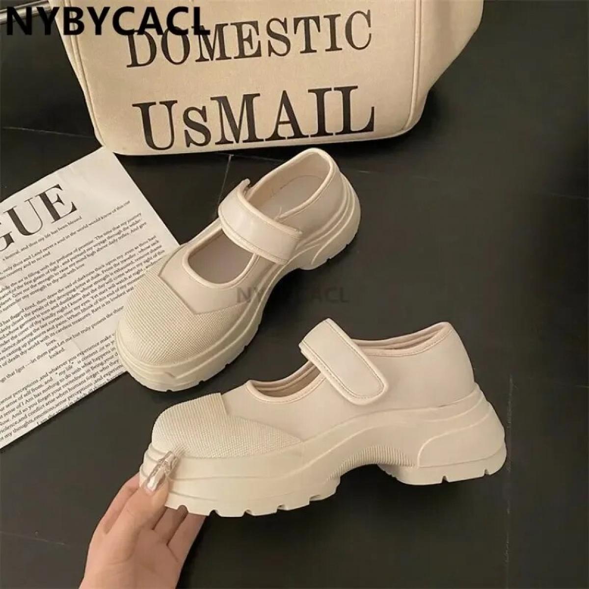 Nuove espadrillas da donna in stile francese con gancio e piattaforma casual, scarpe vintage per ragazze nere quotidiane