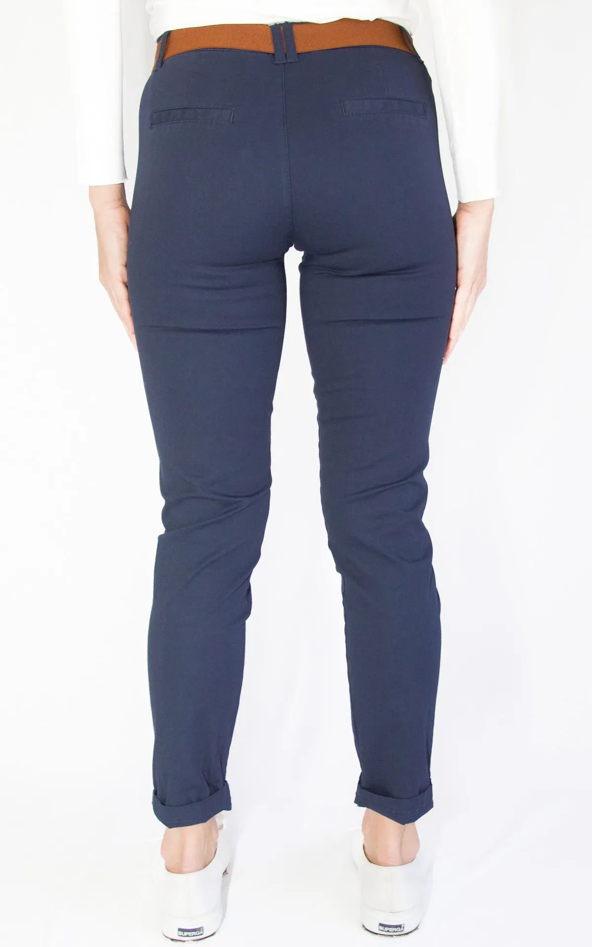 Off-On – pantalone chino – blu