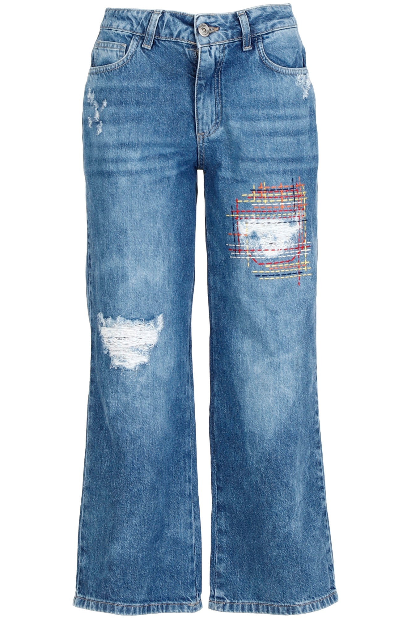 Pantalone Denim Donna colore Blu