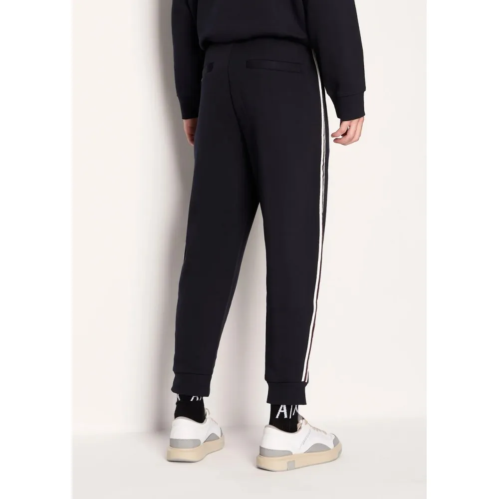 Pantalone tuta con logo e banda laterale