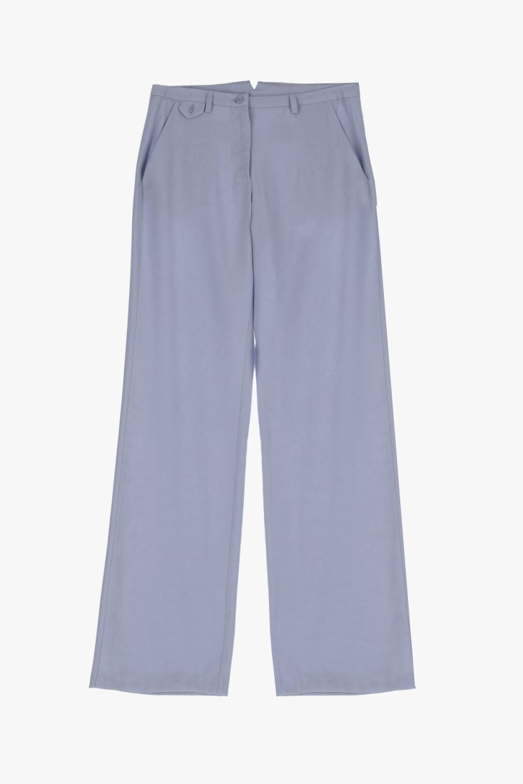 Pantaloni a palazzo monocolour con tasche verticali