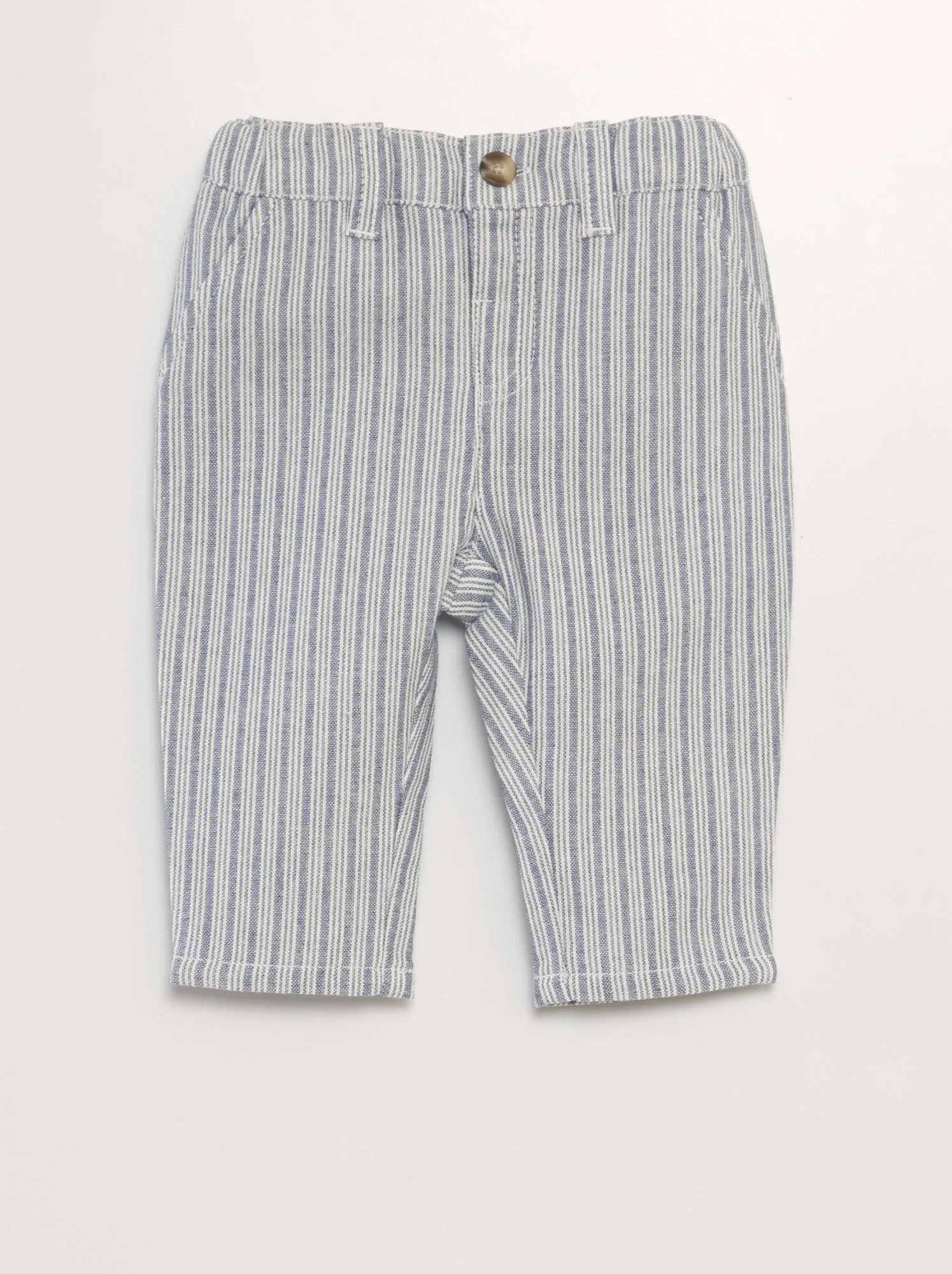 Pantaloni chino a righe - BLU