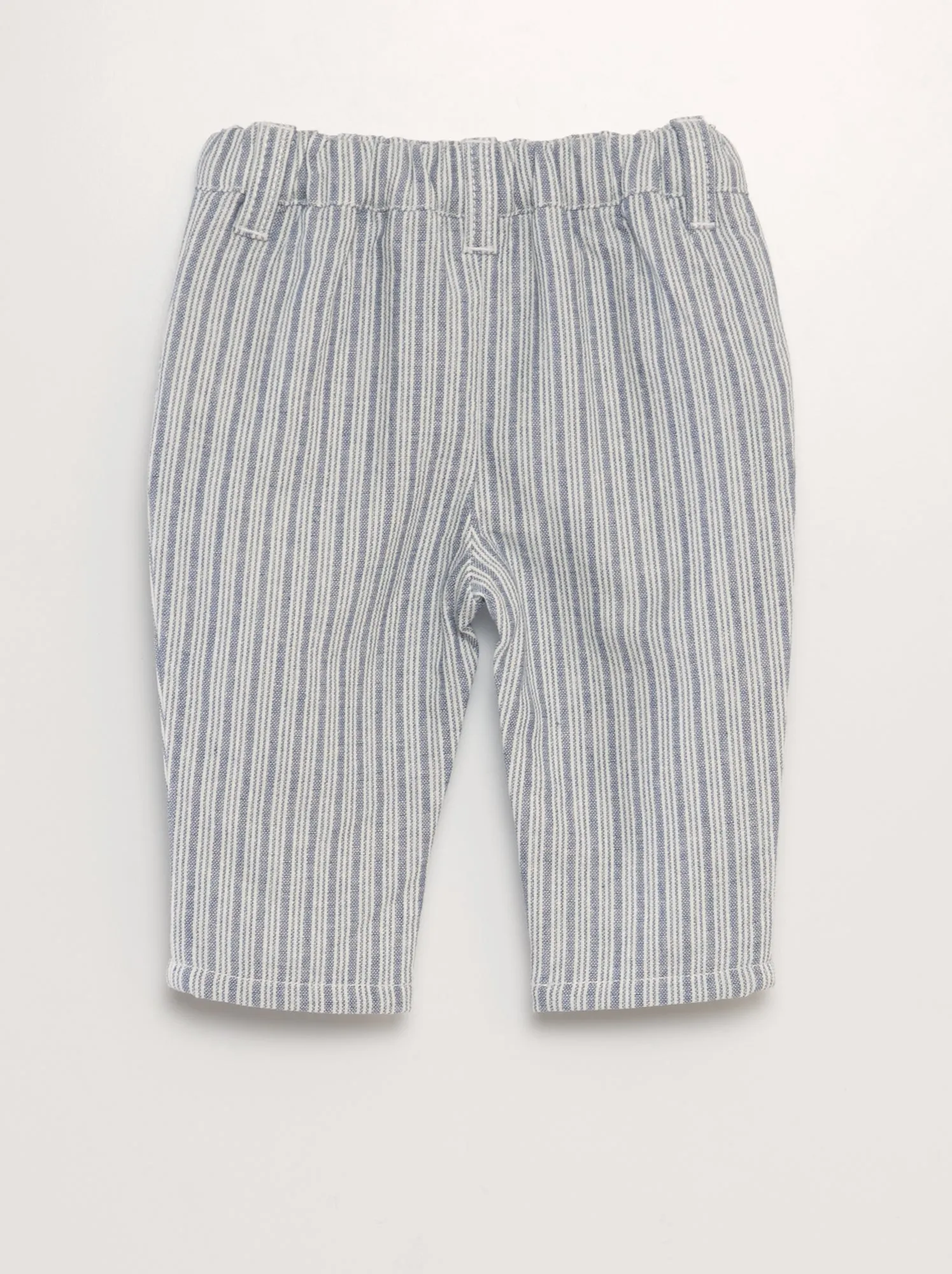Pantaloni chino a righe - BLU