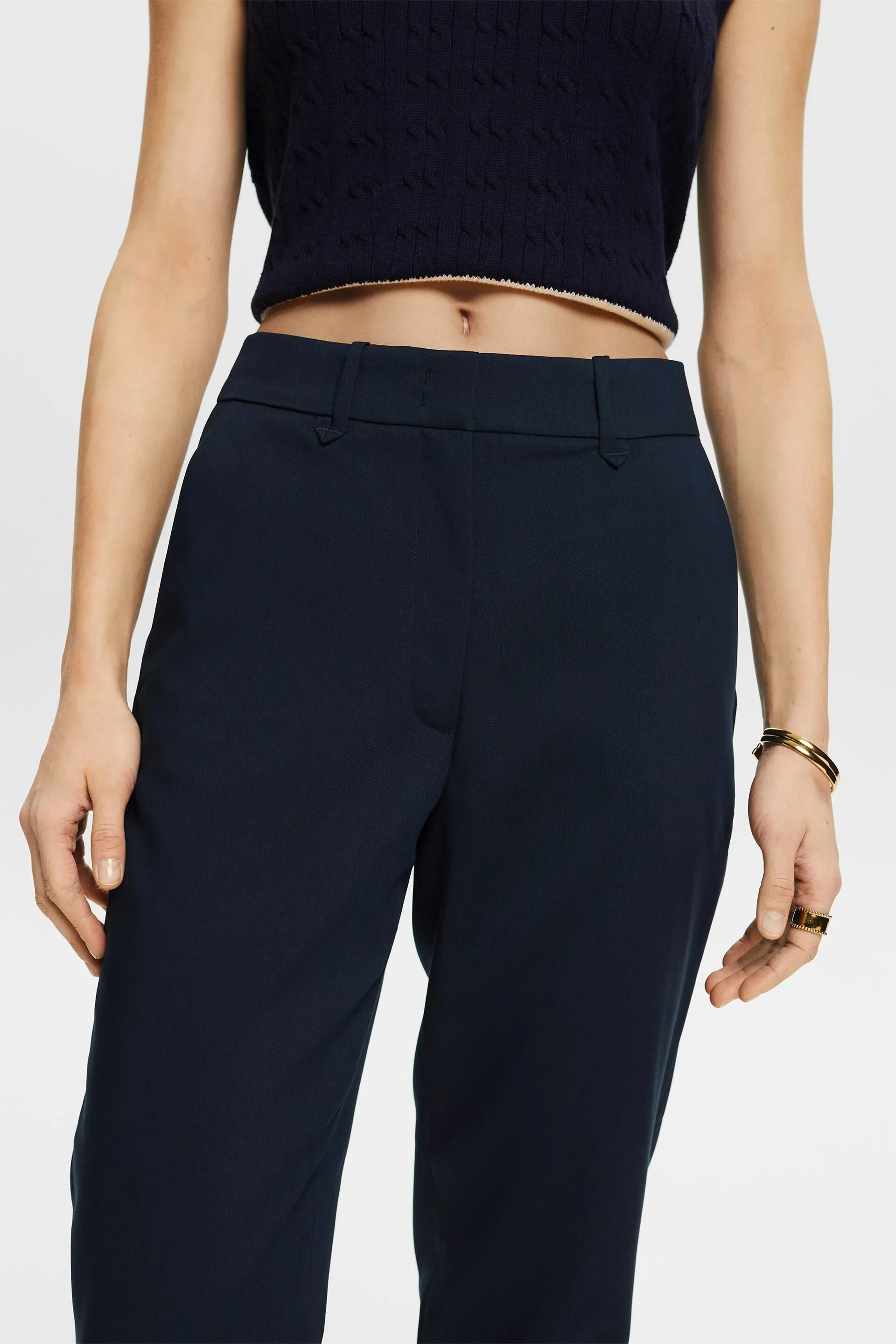 Pantaloni chino a vita media