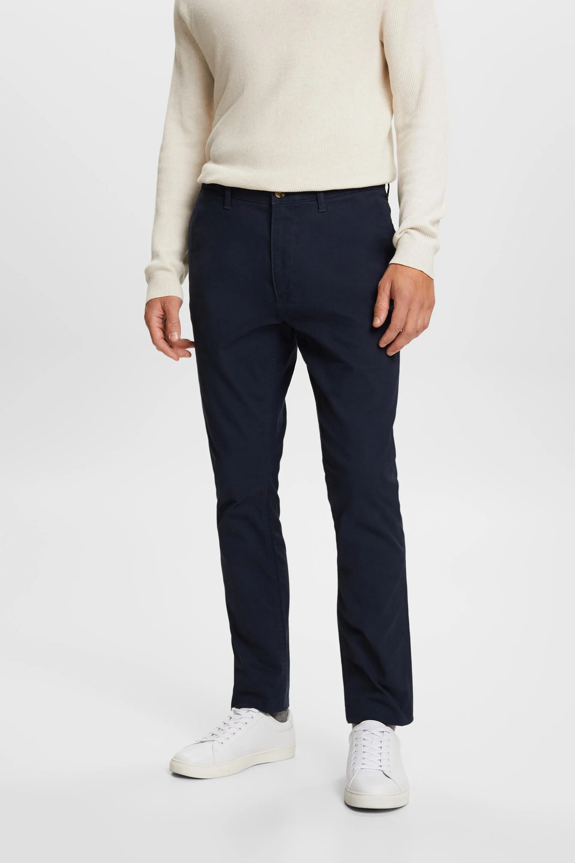 Pantaloni chino, cotone con stretch