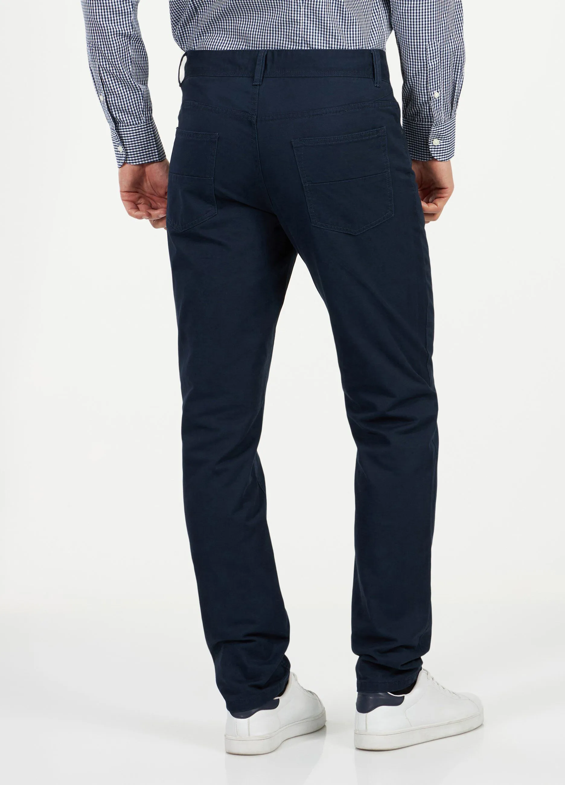 Pantaloni chino in puro cotone uomo