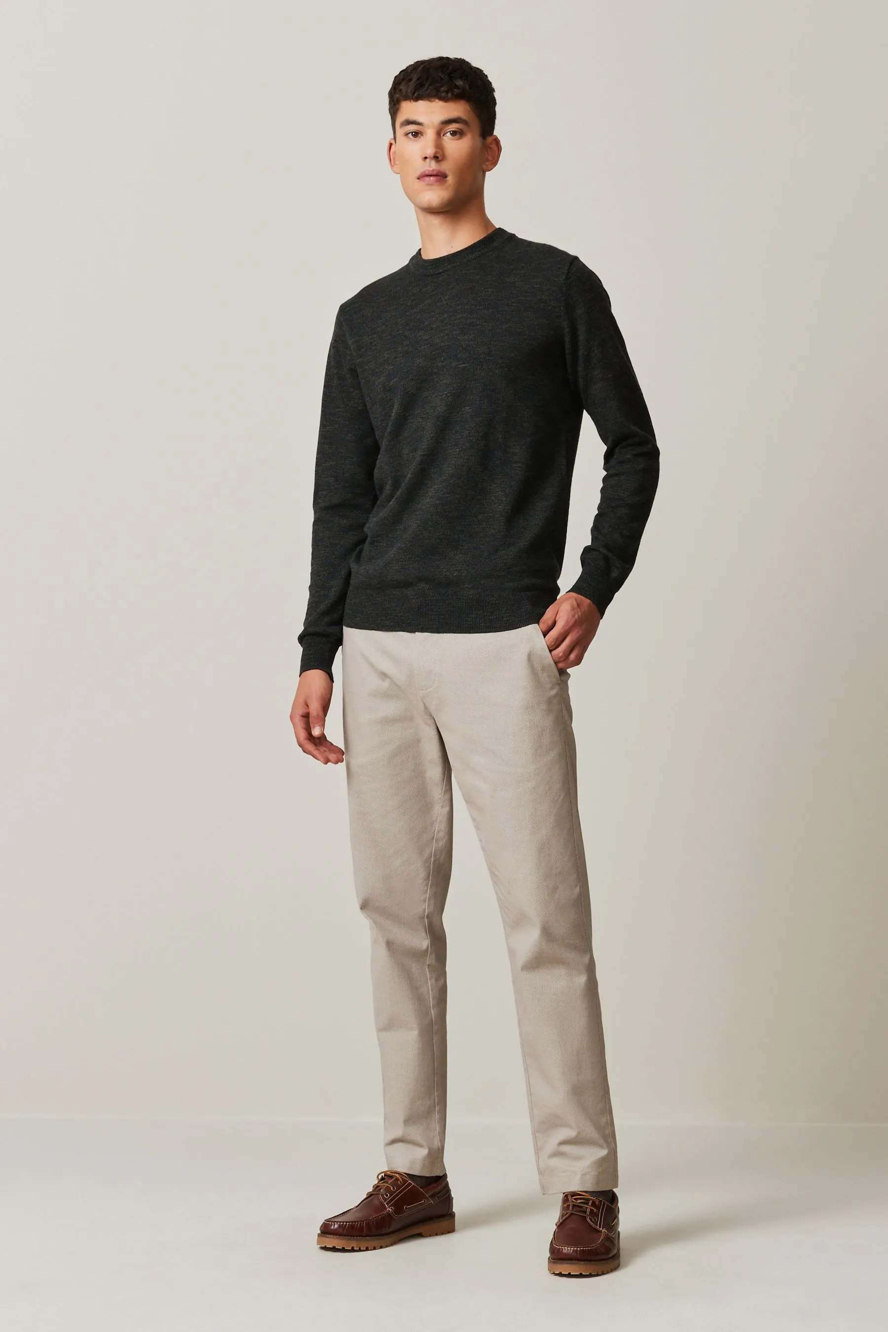 Pantaloni chino morbidi elasticizzati stampati