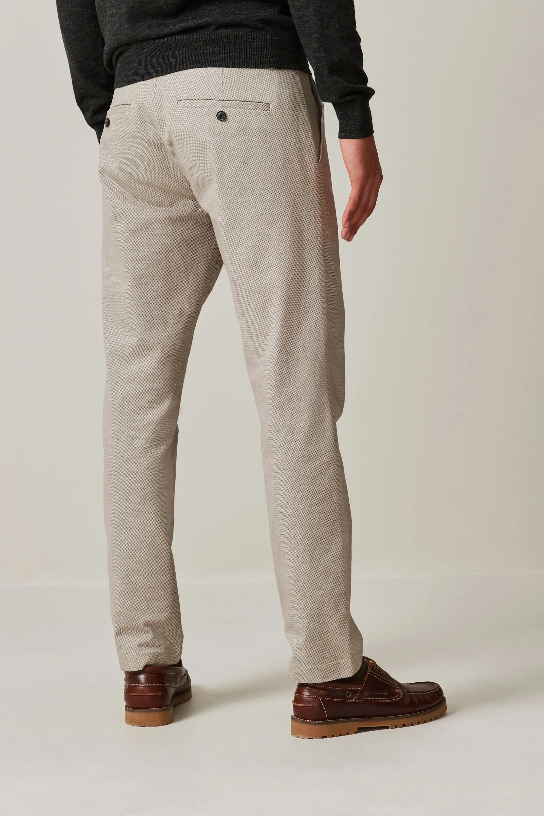 Pantaloni chino morbidi elasticizzati stampati