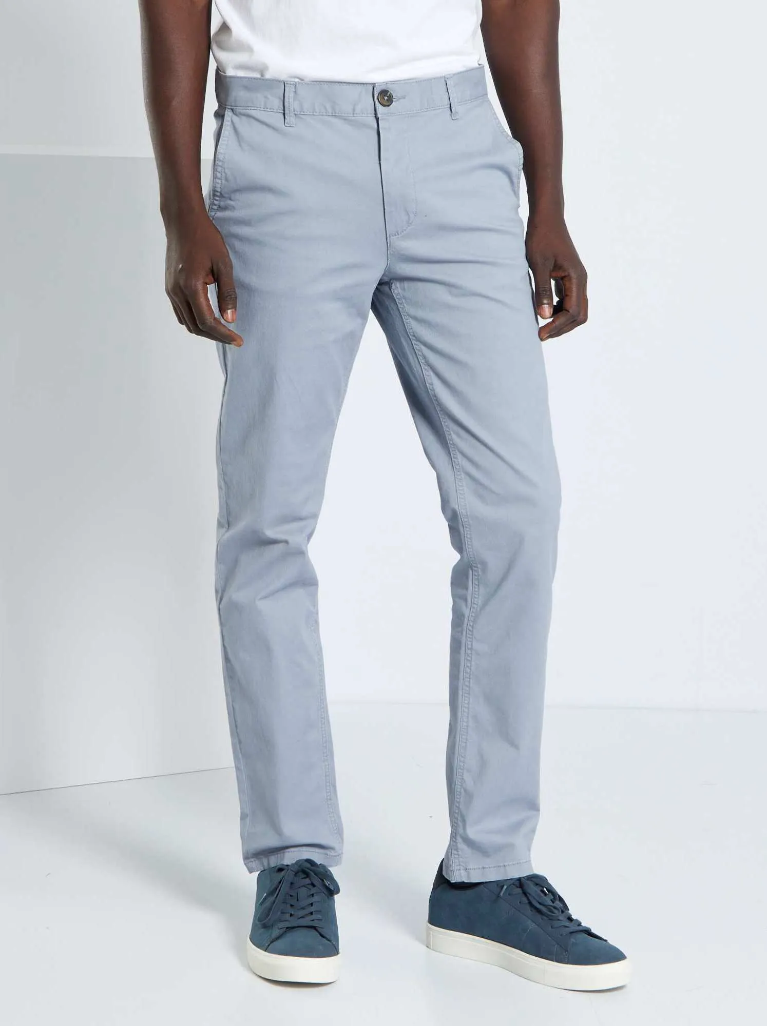 Pantaloni chino slim - BLU