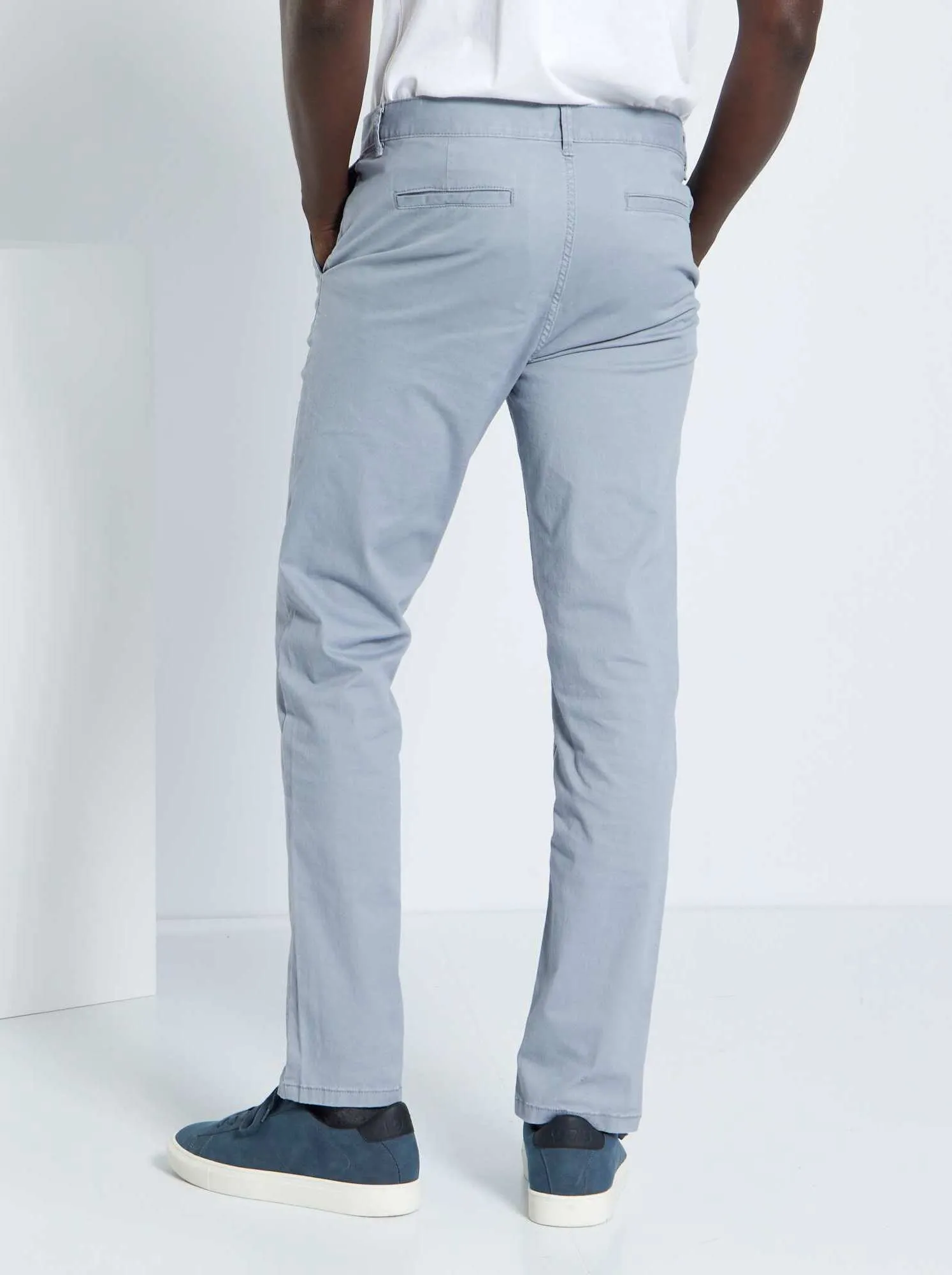 Pantaloni chino slim - BLU