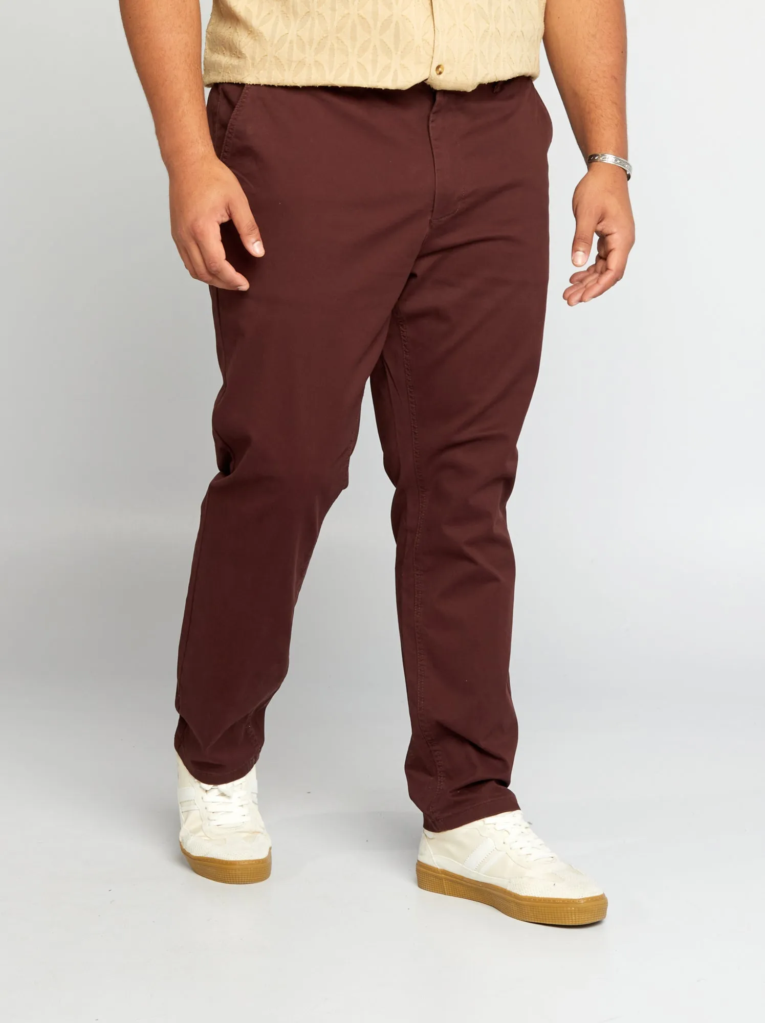 Pantaloni chino slim - L32 - MARRONE