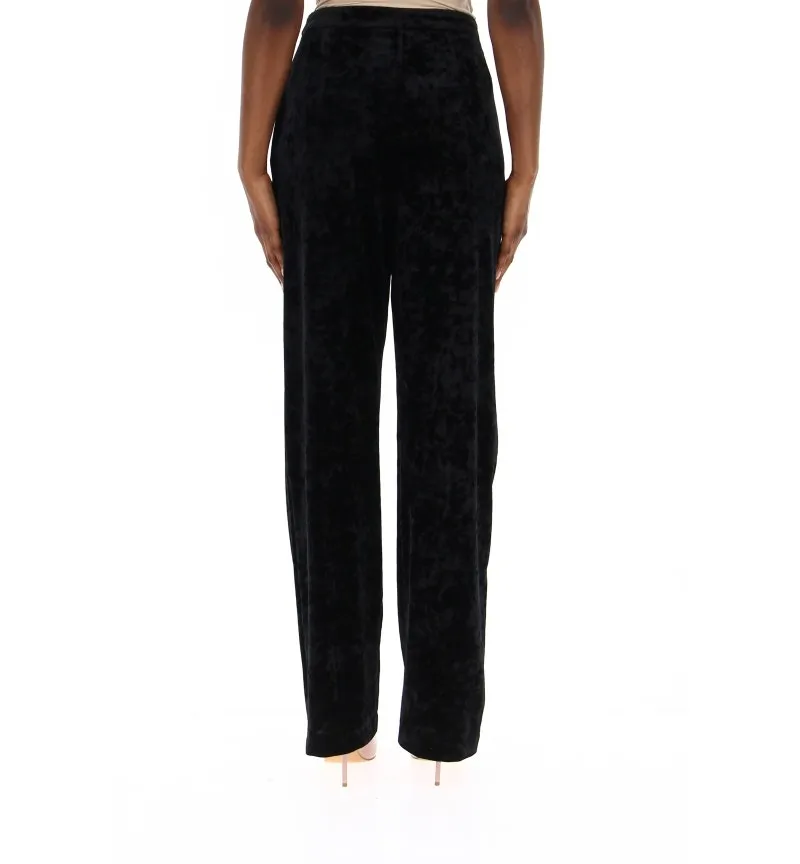 Pantaloni effetto velluto