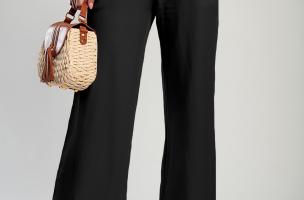 Pantaloni lunghi ed eleganti Alamos, nero