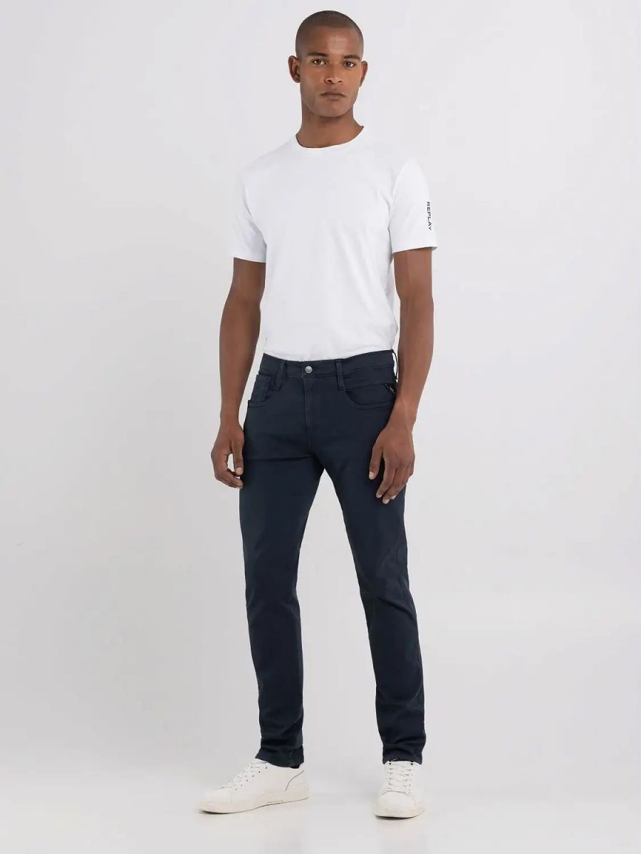 PANTALONI Uomo REPLAY M914Y.8366197 - AMBASS 010 -  10.5 OZ HYPERFLEX STR.