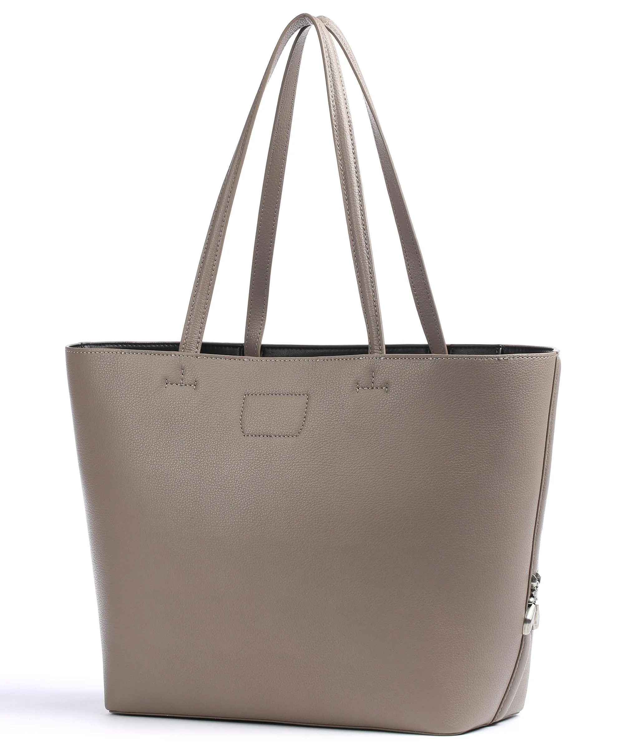  Patrizia Pepe Fly Borsa shopper pelle di vacchetta grana taupe  