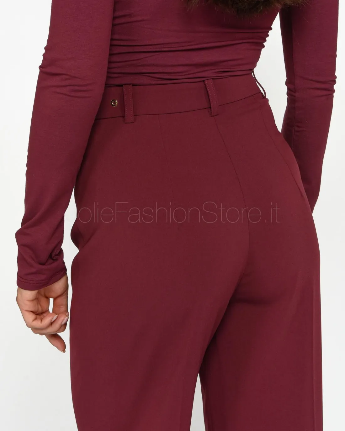 ---------------  ---------------  ---------------  ---------------  --------------Patrizia Pepe PANTS/TROUSERS Plum Elixir------