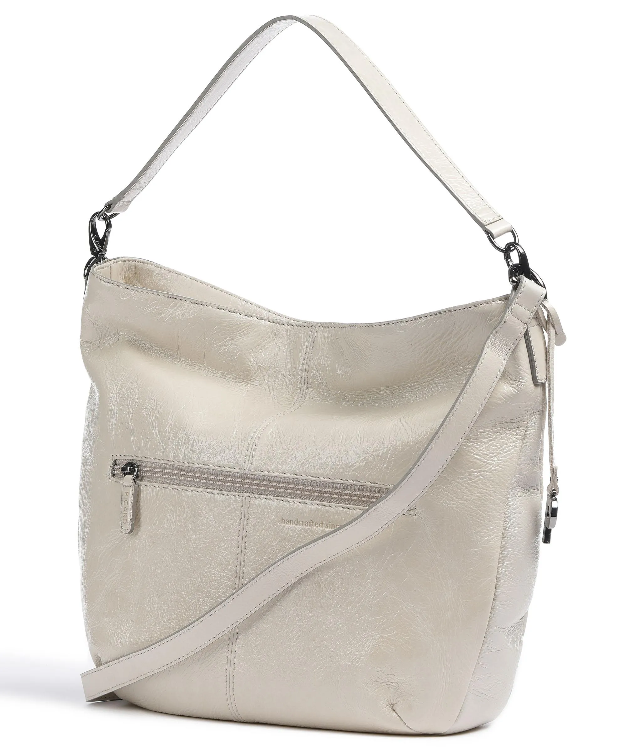  Picard Aquarius Borsa hobo pelle di vacchetta grana beige  