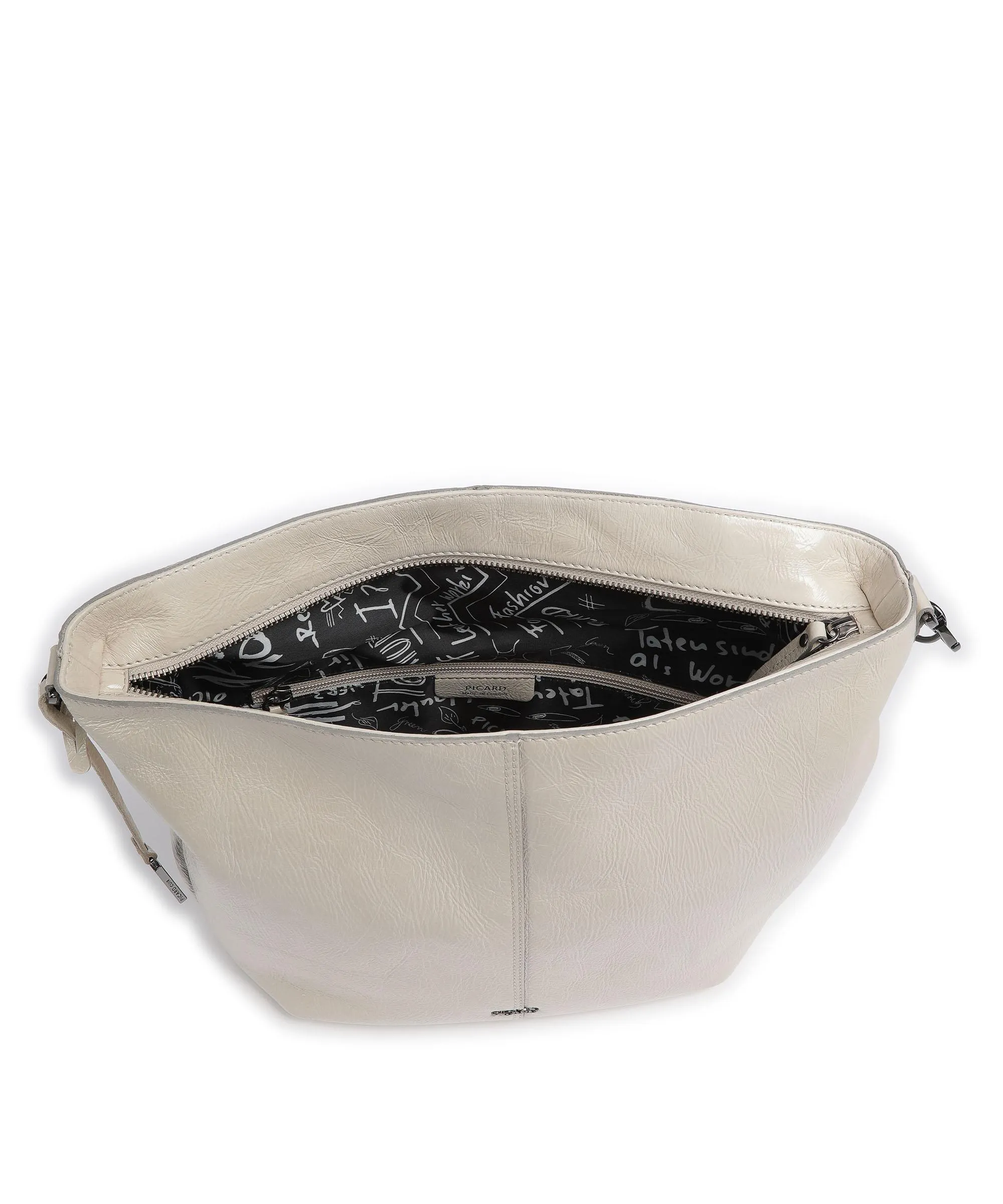  Picard Aquarius Borsa hobo pelle di vacchetta grana beige  
